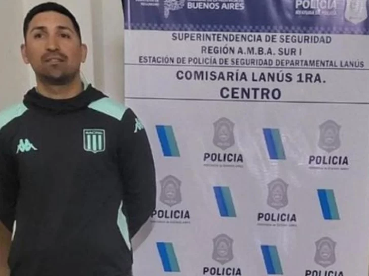 Detuvieron al jefe de la barra brava de Racing, con un arma y una millonaria suma de dinero en efectivo