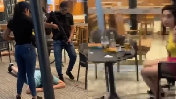 Video: los fugitivos de la boda narco de Ibarlucea cayeron mientras tomaban una cerveza en un bar