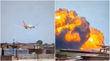Tragedia aérea en India: cayó un avión con 242 personas y temen que no haya sobrevivientes