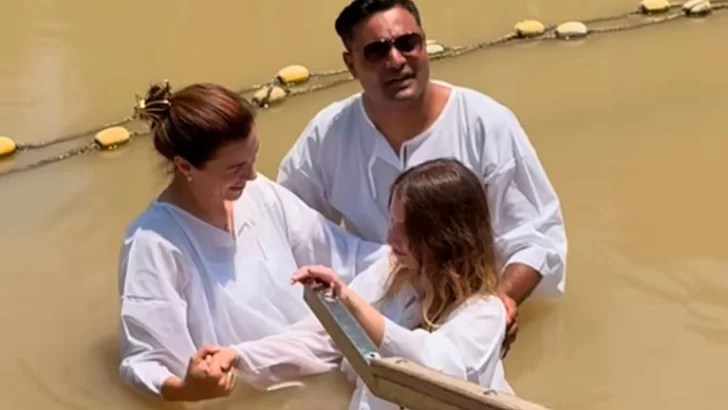 Celeste Ponce y su emotivo bautismo en el río Jordán: “Morí para renacer”