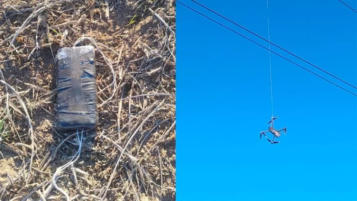 Un drone quedó enganchado llevando celulares a la cárcel de Bouwer