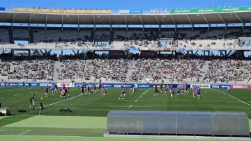 Los Pumas entrenaron en el Kempes a puertas abiertas antes del duelo con All Blacks